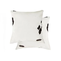 TORINO KOBE COWHIDE PILLOW 18"X18" 2-PACK