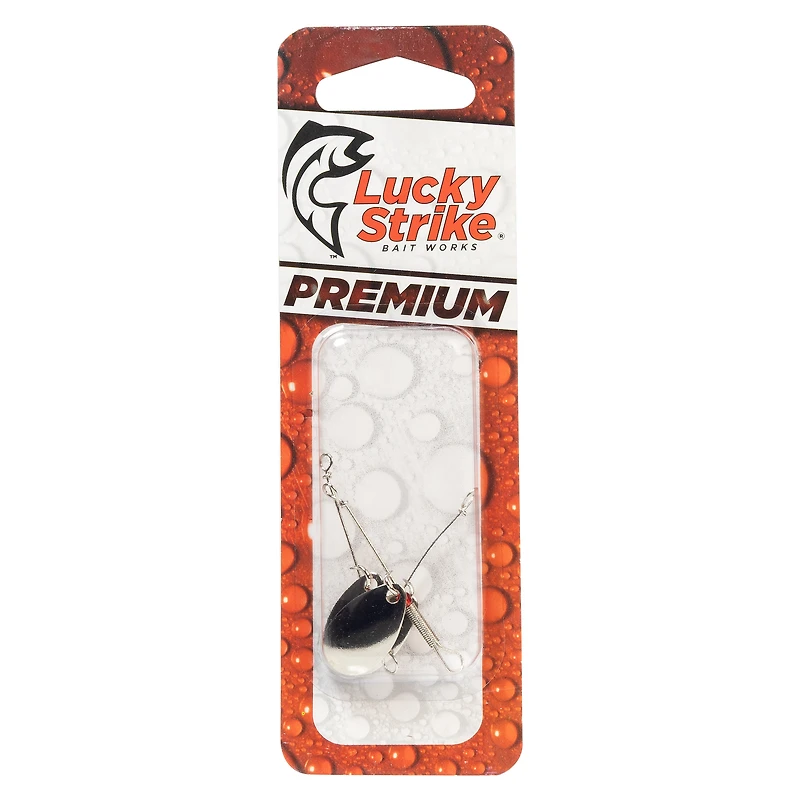 Lucky Strike #2 Nickel Single Spinner – 3‑Pack – Fishing Lure