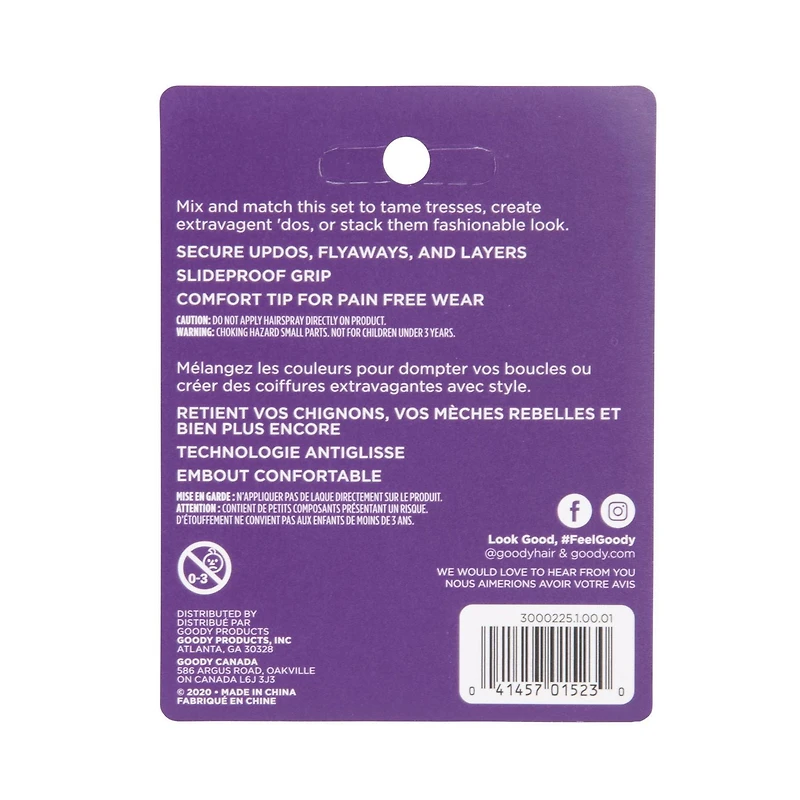 Épingles à cheveux Goody Secure Hair in Place - 75Ct