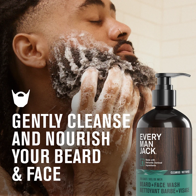 Every Man Jack Nettoyant Barbe + Visage Sel de Mer 200ML