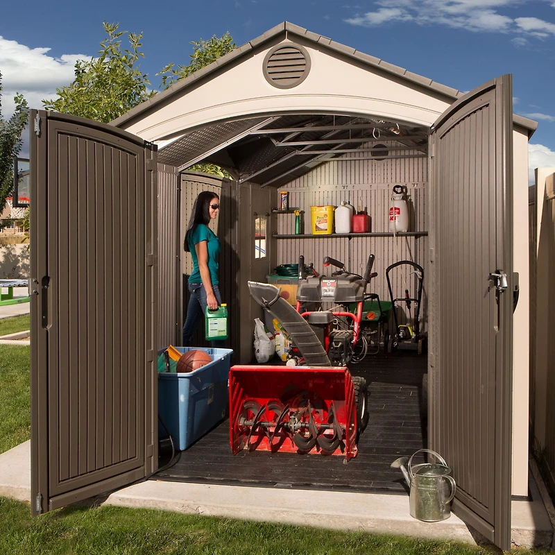 Lifetime Outdoor Storage Shed, 15' x 8' With Dual Side Entry