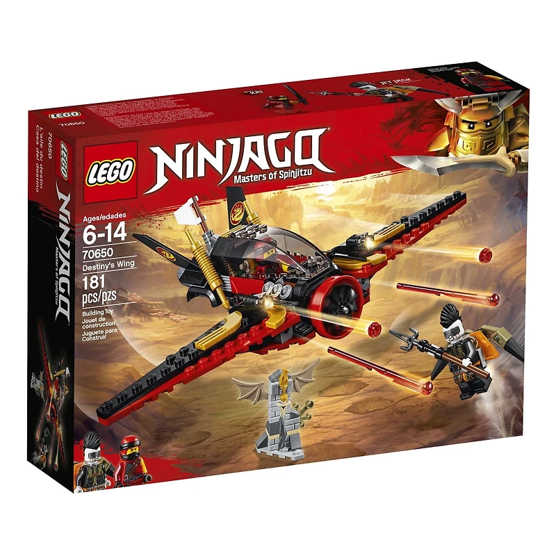 LEGO NINJAGO Masters of Spinjitzu: Destiny’s Wing 70650 Building Kit (181 Piece)
