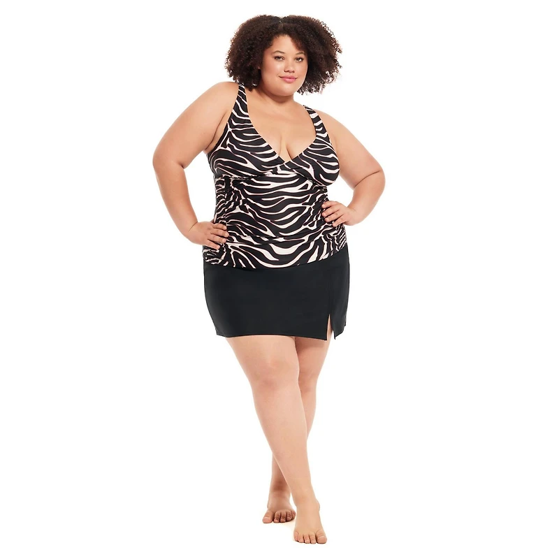 Krista Plus Tankini D-Cup Women's V-Neck Swim Top