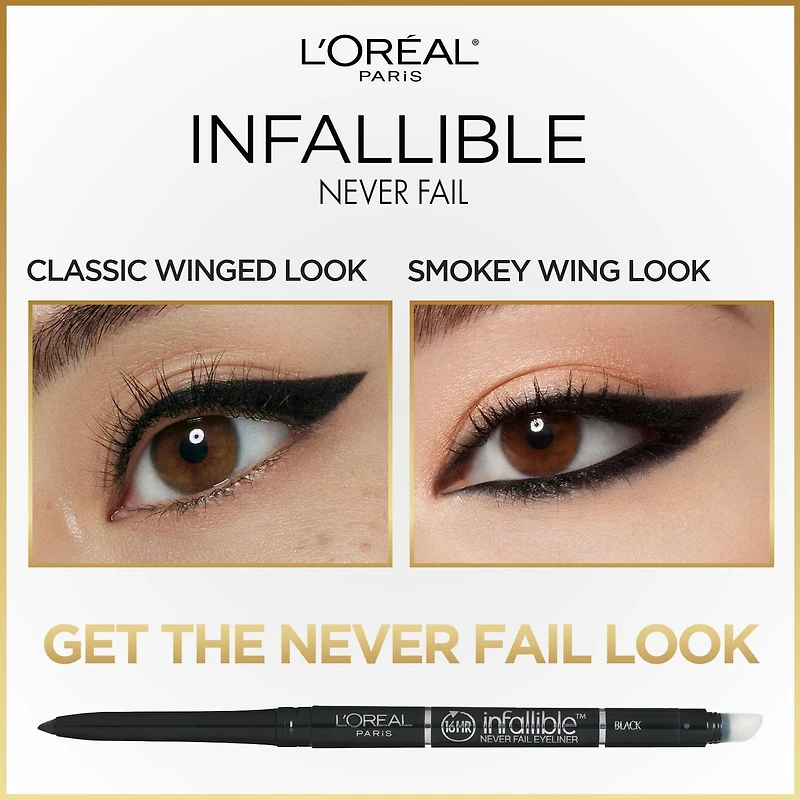 L'Oreal Paris Infallible Original Eyeliner, Mechanical Pencil Eyeliner with Built In Smudger, Navy