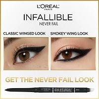 L'Oreal Paris Infallible Original Eyeliner, Mechanical Pencil Eyeliner with Built In Smudger, Navy
