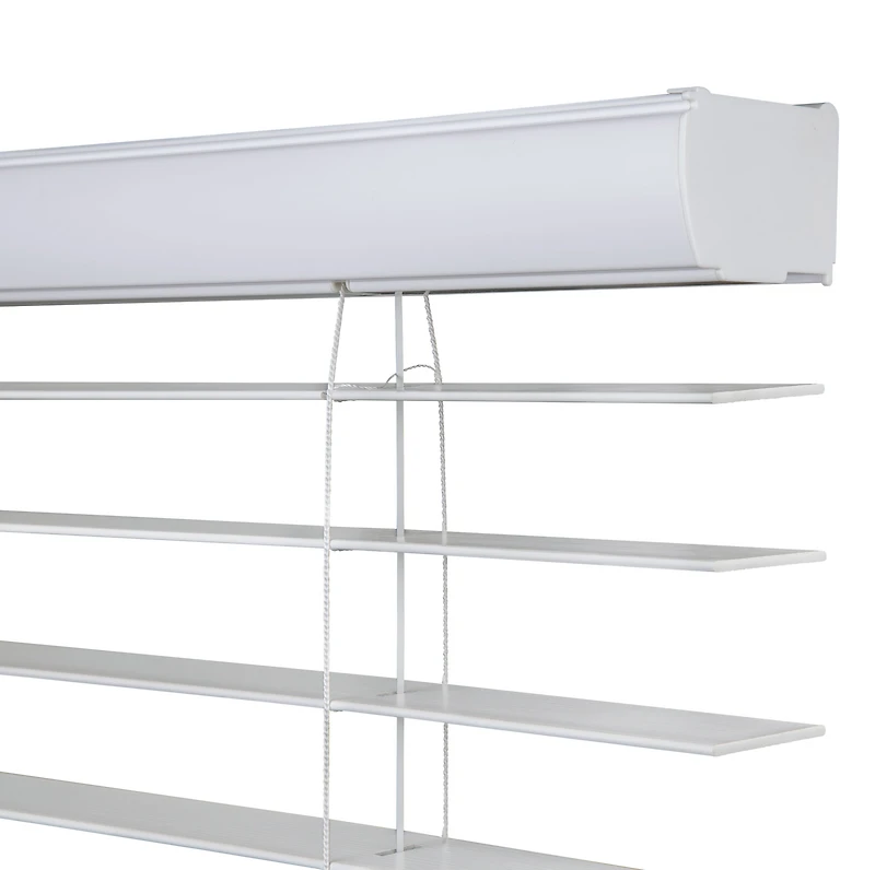 MAINSTAYS 2-inch Faux Wood Horizontal Window Blinds, White