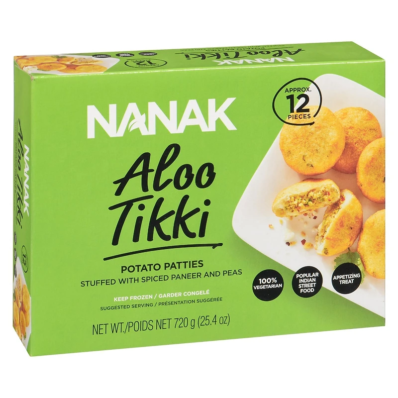 Nanak Aloo Tikki - Appetizer Frozen, 720 g