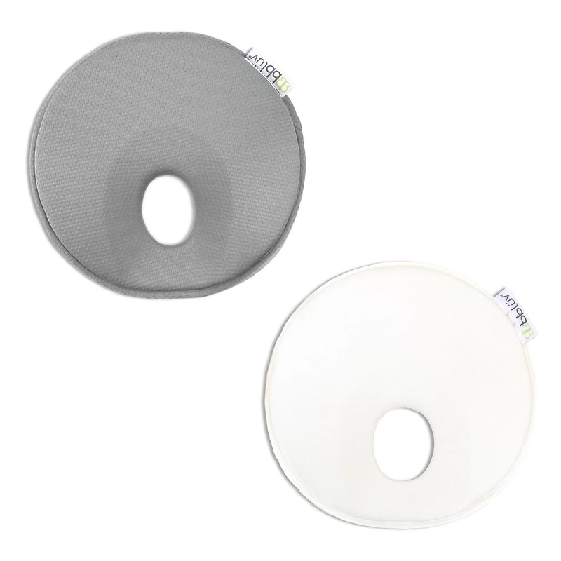 bblüv - Pilö - Ergonomic Baby Headrest (Pearl White)