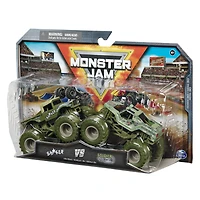 Spin Master Games Monster Jam, Official Shaker Vs. Soldier Fortune Die-Cast Monster Trucks, 1:64 Scale, Kids Toys for Boys Ages 3 and up