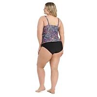 Krista Plus tankini D-Cup Haut de maillot bain à encolure en V pour femme