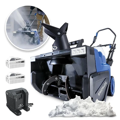 Souffleuse à neige sans fil à un étage Snow Joe 48 V 24V-X2-SB22