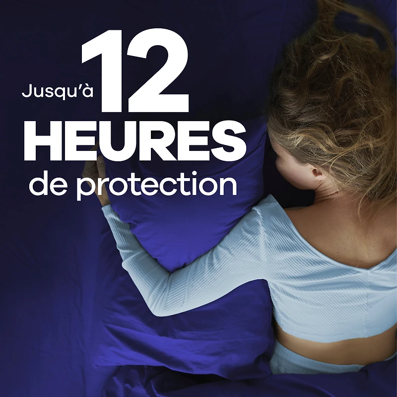 Always Infinity FlexFoam Pads for Women, Size 4, Overnight Pad with Wings, Unscented, 38 Count