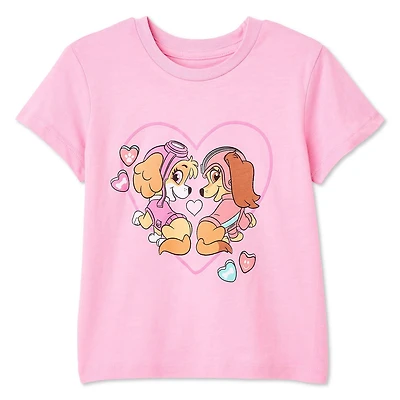 T-shirt à imprimé graphique Pat'Patrouille pour petites filles