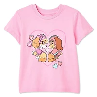 T-shirt à imprimé graphique Pat'Patrouille pour petites filles
