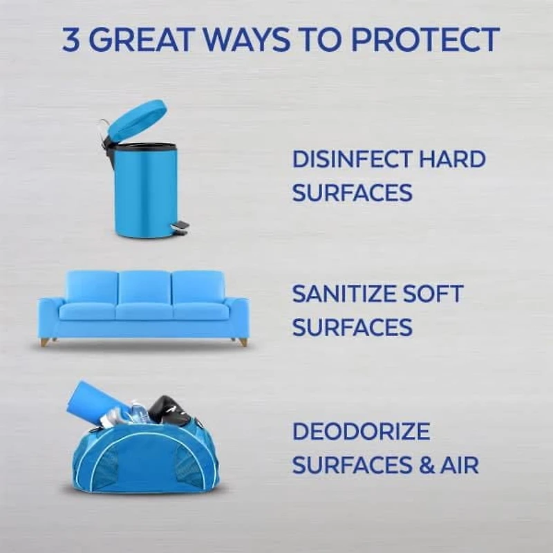 Lysol Disinfectant Spray, Lemon Breeze, Disinfect and Eliminate Odours on Hard Surfaces & Fabrics, 539 g