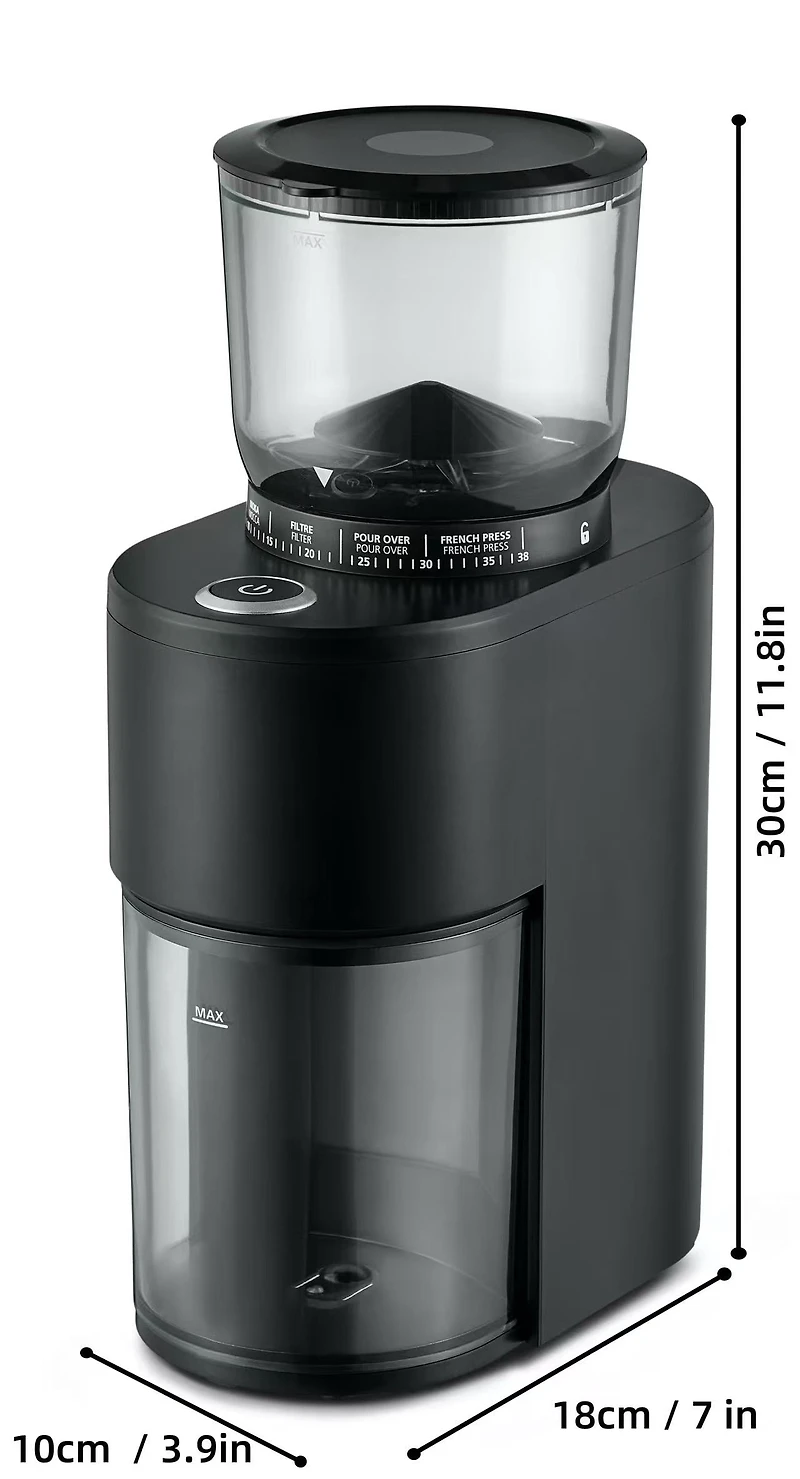 Mainstays Burr Grinder, Black