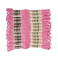 DMC Pink Cotton 6-Strand Embroidery Floss Skein, 8 m (8.7 yd)