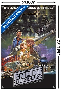 Star Wars: The Empire Strikes Back - Kiss One Sheet Wall Poster, 22.375" x 34"