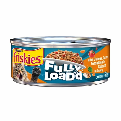 Friskies Fully Load'd Poulet en Sauce, Nourriture Humide pour Chats, 156 g