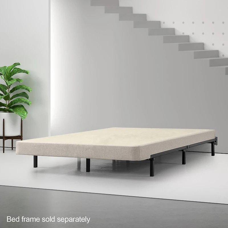 Zinus Spa Sensations Twin Size Low Profile Smart Box Spring, 5 inch Mattress Foundation for Bed Frame and Platform Bed