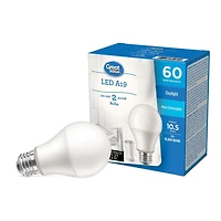 Great Value 60W A19 Daylight LED bulbs 2-pack