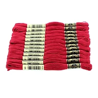 DMC coton 6 brins fil à broder, 8 m (8.7 yd), rouge