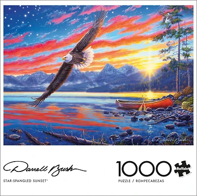 Buffalo Games - Le puzzle Darrell Bush - Star-Spangled Sunset- en 1000 pièces