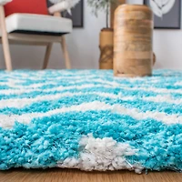 Safavieh Barcelona Carmella Zigzag Stripes Shag Area Rug