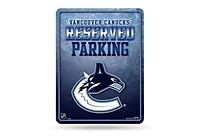 Panneau de stationnement des Canucks de Vancouver de la LNH