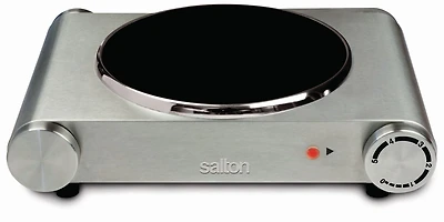 Salton Acier Inoxydable Cuisinière Portable Infrarouge, 1200W, HP1502