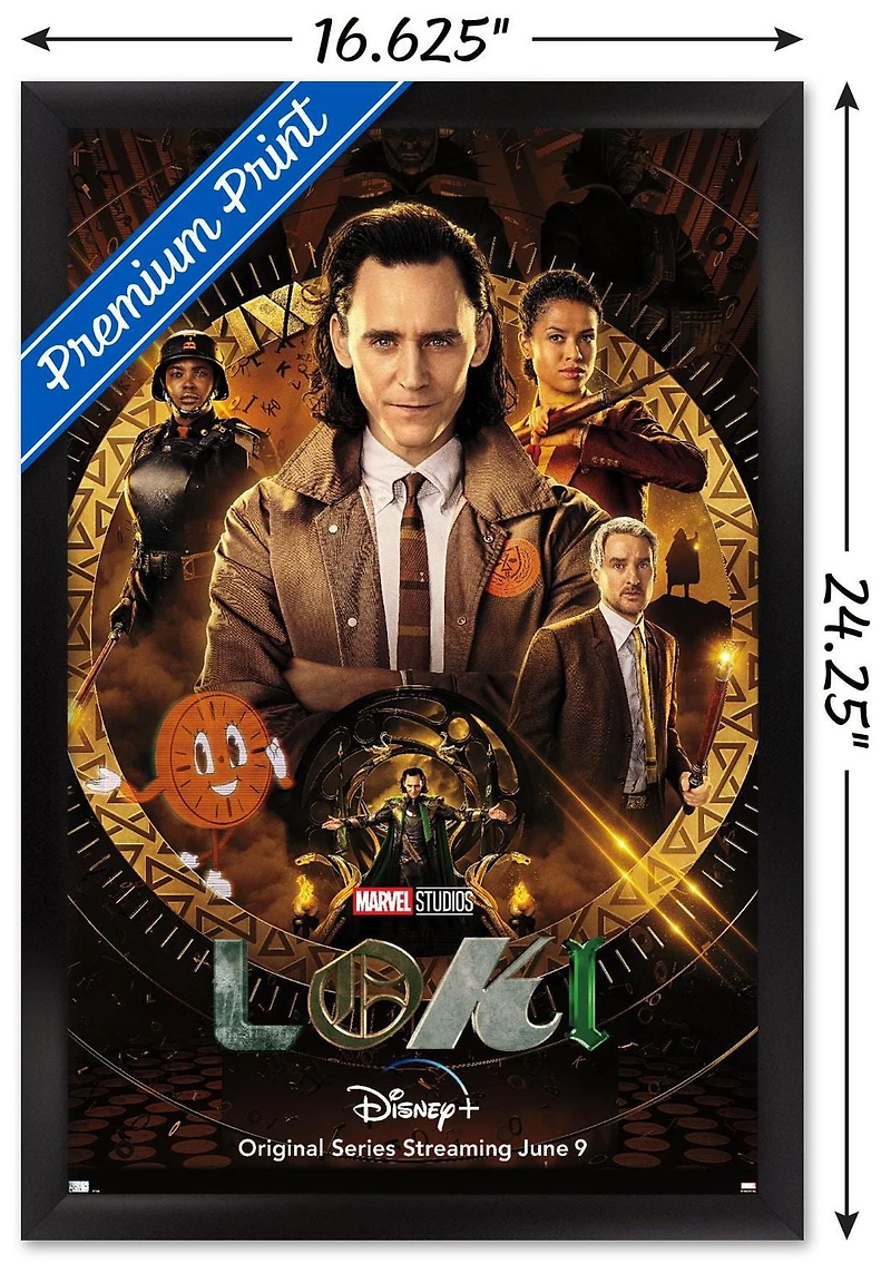 Marvel Loki - One Sheet Wall Poster, 14.725" x 22.375" Framed