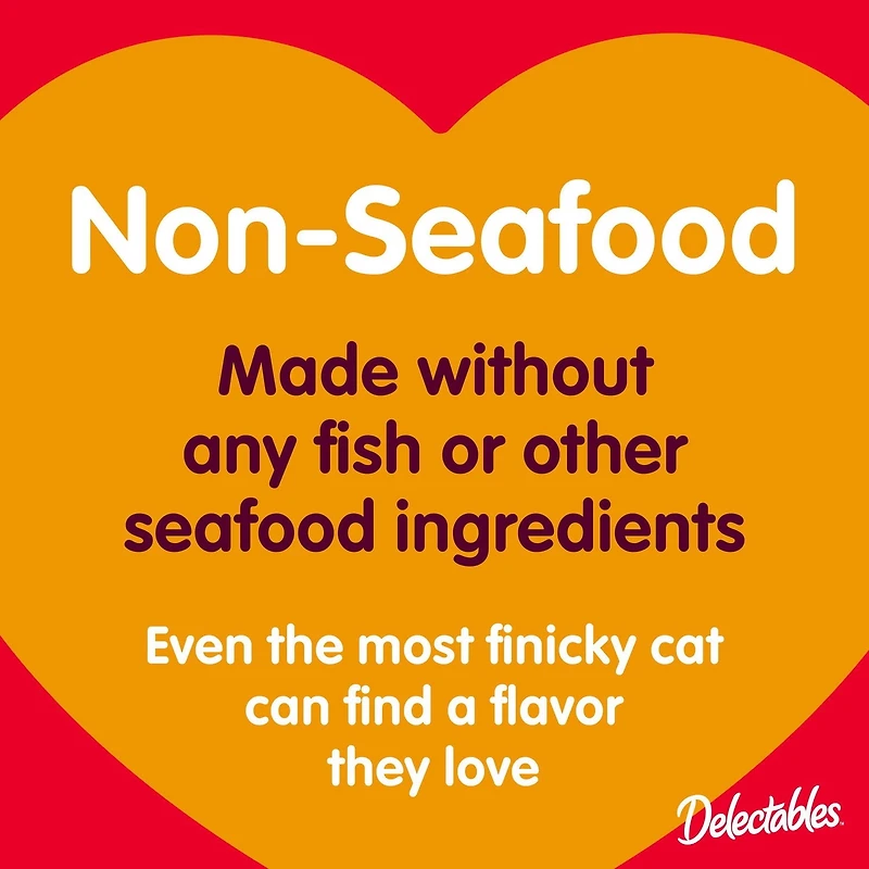 Delectables Non Seafood Bisque Wet Cat Treats Variety 12 Pack