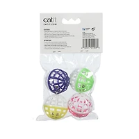 Catit Jingle Balls with Bells Cat Toy 4 pack