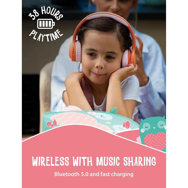 Planet Buddies Kids Wireless Headphones