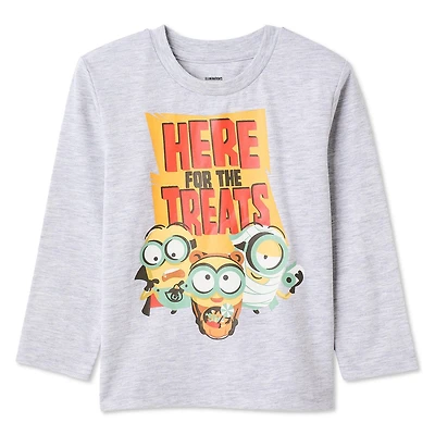 T-shirt d’Halloween à manches longues Minion pour petits garçons