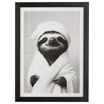 Bouclair Spa Sloth Framed Wall Art