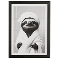 Bouclair Spa Sloth Framed Wall Art