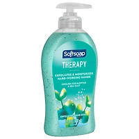 Softsoap Therapy Eucalyptus and Sea Salt Scent Exfoliating Hand Soap, 332 ml