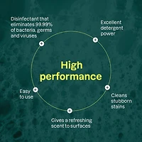 ATTITUDE home+ technology, All Purpose Cleaner Disinfectant 99.99%, Refill, Thyme & Citrus Scent, 2L