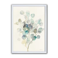 Designart Eucalyptus leaves I Framed Wall Art