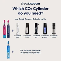 SodaStream 60L CO2 Cylinder, 2pack