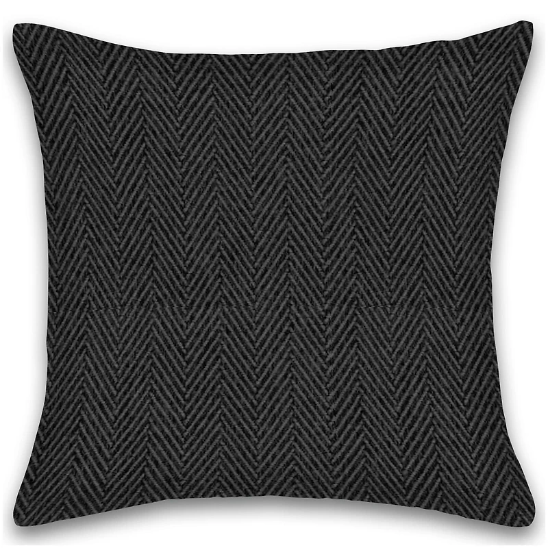 Herringbone Stripe Cotton Cushions Set of 2 Poly Filled With Zipper Machine Washable