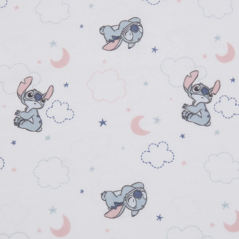Disney Stitch 2pk Muslin Swaddle, 100% Cotton, Blue, Infant Boy