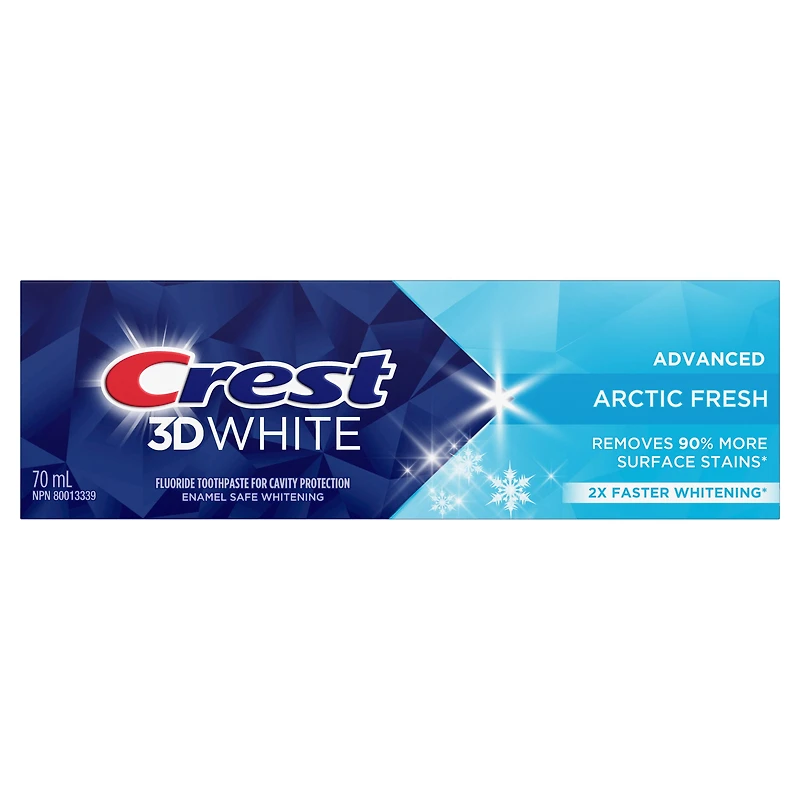 Crest 3D White Advanced Teeth Whitening Toothpaste, Arctic Fresh