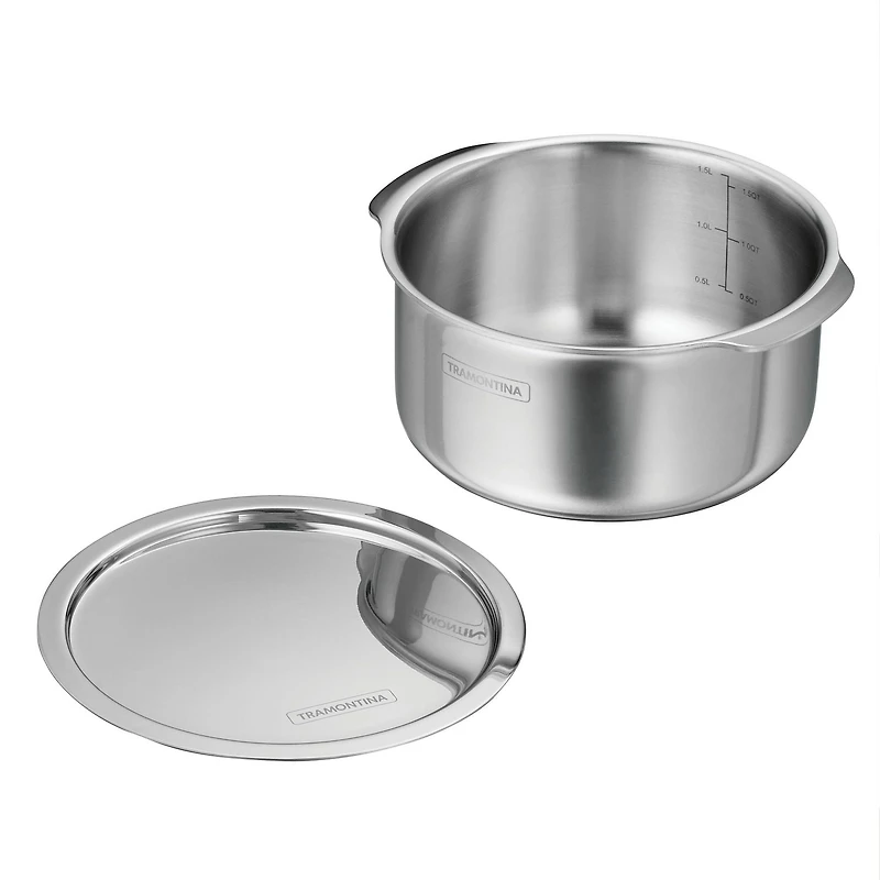 Tramontina Utsava Tri-Ply Clad Stainless Steel Covered Tope Patila