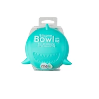 Melii Silicone Bowls with Lid, Shark for Babies, Toddlers, Adults - Blue - 1 Unit