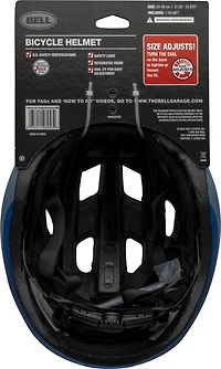 Casque de vélo Bell Sports Nixon avec lumière pour jeunes Bleu/Gris