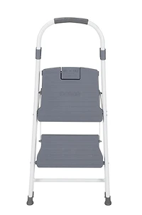 COSCO 1 Étape non-pliant en acier Escabeau avec 7ft 3in Max Reach (platine et couleur noire, acier)