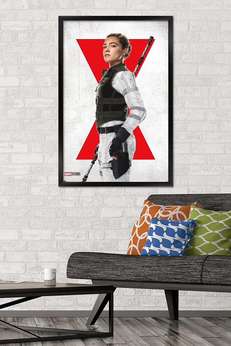Marvel Black Widow - Yelena One Sheet Wall Poster with Magnetic Frame, 22.375" x 34"