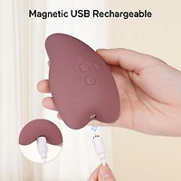 Momcozy Warming Lactation Massager 2-in-1, Soft Breast Massager with Adjustable Heat & Vibration for Milk Flow